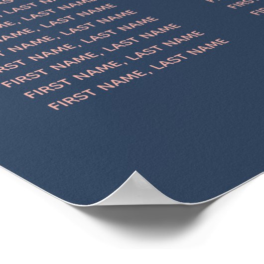 Blaue Rose Goldfolie tropische Blätter romantisch Poster (Ecke)