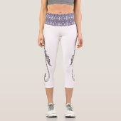 Blaue Rose, Hochwaisted Capris (Vorderseite)