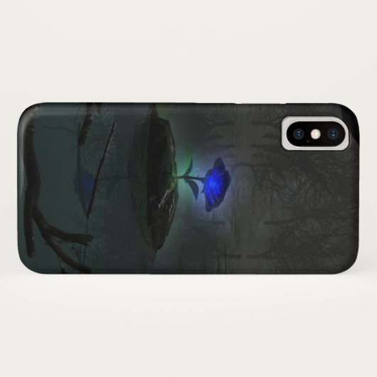 Blaue Rose iPhone Case-Mate Hülle (Rückseite (Horizontal))