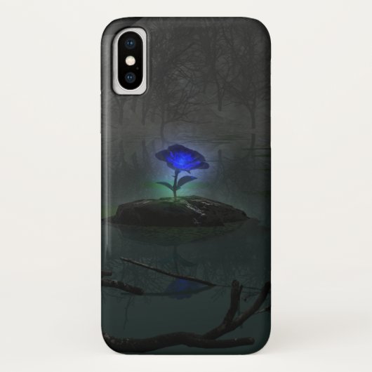 Blaue Rose iPhone Case-Mate Hülle (Rückseite)