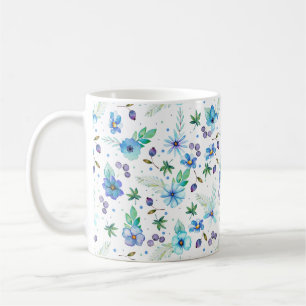 Blaue Rose Kaffeetasse