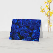 Blaue Rose Karte (Gelbe Blume)