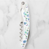 Blaue Rose Kellnermesser (Vorderseite)