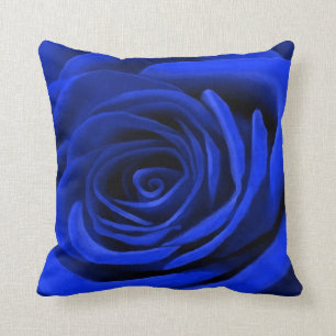 Blaue Rose Kissen