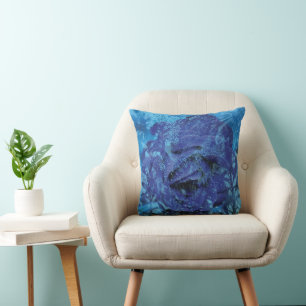 Blaue Rose Kissen