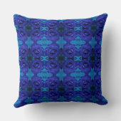 Blaue Rose Kissen (Rückseite)