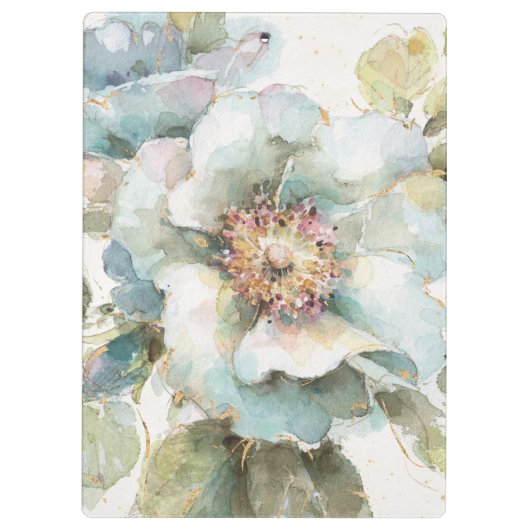 Blaue Rose Klemmbrett (Rückseite)