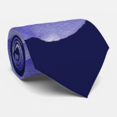 Blaue Rose Krawatte (Gerollt)