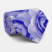 Blaue Rose Krawatte (Gerollt)