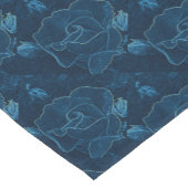 Blaue Rose Kurzer Tischläufer (Ecke)