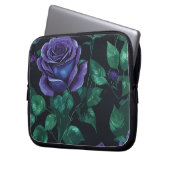 Blaue Rose Laptopschutzhülle (Vorderseite Links)