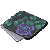 Blaue Rose Laptopschutzhülle (Vorne Knopf)