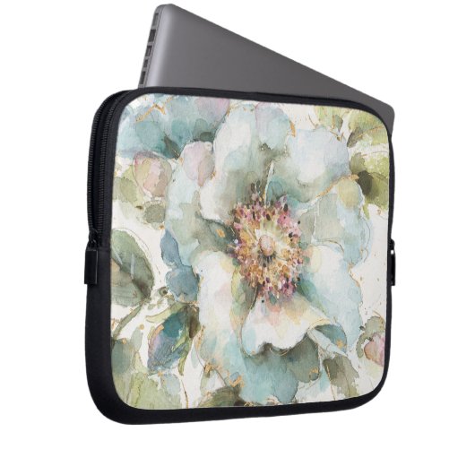 Blaue Rose Laptopschutzhülle (Vorne Rechts)