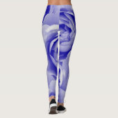 Blaue Rose Leggings (Rückseite)