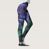 Blaue Rose Leggings (Rechts)