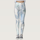 Blaue Rose Leggings (Vorderseite)
