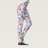 blaue Rose Leggings (Rechts)