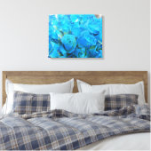 Blaue Rose Leinwanddruck (Insitu (Schlafzimmer))
