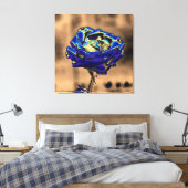 Blaue Rose Leinwanddruck (Insitu (Schlafzimmer))