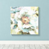 Blaue Rose Leinwanddruck (Insitu (Holzboden))