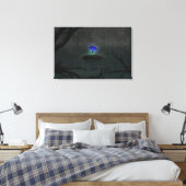 Blaue Rose Leinwanddruck (Insitu (Schlafzimmer))