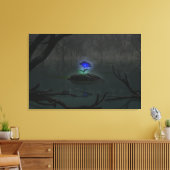 Blaue Rose Leinwanddruck (Insitu (Wohnzimmer))