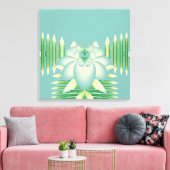 Blaue Rose Leinwanddruck (Insitu (Wohnzimmer))