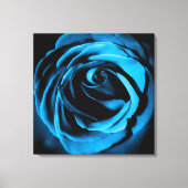 Blaue Rose Leinwanddruck (Vorderseite)