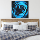 Blaue Rose Leinwanddruck (Insitu (Schlafzimmer))