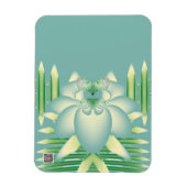 Blaue Rose Magnet (Vertikal)