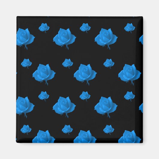 Blaue Rose Magnet (Vorne)