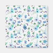 Blaue Rose Magnet (Vorne)