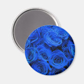 Blaue Rose Magnet (Vorderseite/Rückseite)