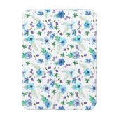 Blaue Rose Magnet (Vertikal)