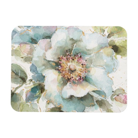 Blaue Rose Magnet (Horizontal)