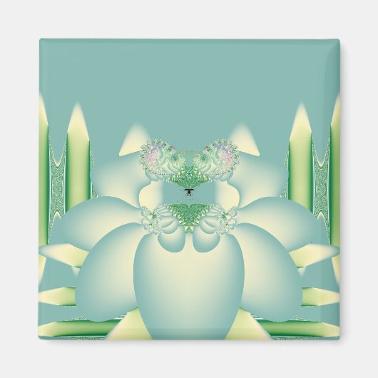 Blaue Rose Magnet (Vorne)