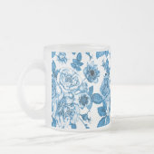 Blaue Rose Mattglastasse (Links)