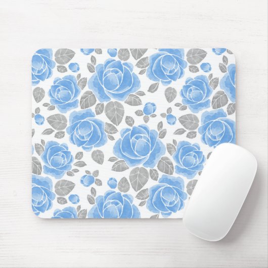 Blaue Rose Mousepad (Mit Mouse)
