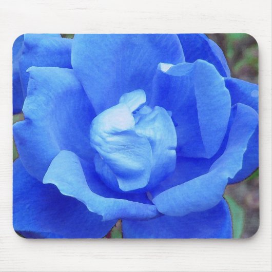 Blaue Rose Mousepad (Vorne)