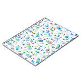 Blaue Rose Notizblock (Linke Seite)