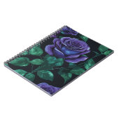 Blaue Rose Notizblock (Linke Seite)