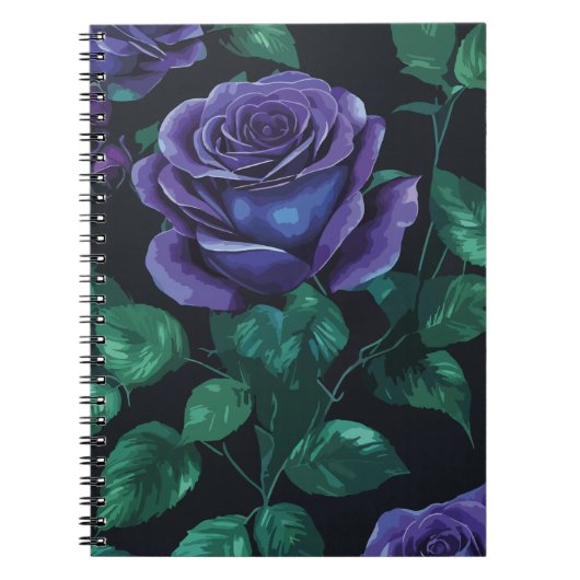 Blaue Rose Notizblock (Vorderseite)