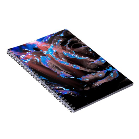 Blaue Rose Notizblock (Rechte Seite)