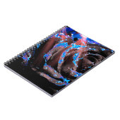 Blaue Rose Notizblock (Linke Seite)