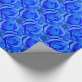 Blaue Rose Papier Romantische Rose Papier Geschenkpapier (Ecke)