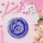Blaue Rose Pappteller (Party)