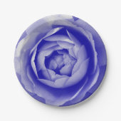 Blaue Rose Pappteller (Vorderseite)