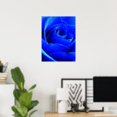 Blaue Rose Poster (Heimbüro)
