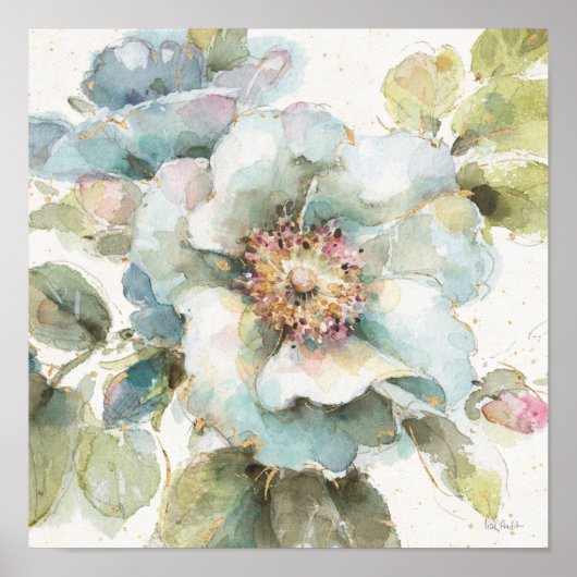 Blaue Rose Poster (Vorne)