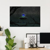 Blaue Rose Poster (Heimbüro)